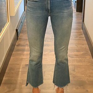 MOTHER Insider Crop Step Fray Jeans sz 25
